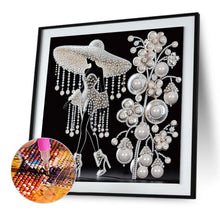 Load image into Gallery viewer, Diamond Painting - Partial Special Shaped - Elegant Lady (30*30CM)