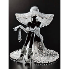 Load image into Gallery viewer, Diamond Painting - Partial Special Shaped - Elegant Lady (30*40CM)