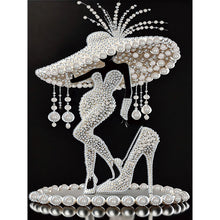 Load image into Gallery viewer, Diamond Painting - Partial Special Shaped - Elegant Lady (30*40CM)