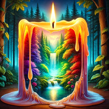 Load image into Gallery viewer, Diamond Painting - Full Round - Forest Candle (30*30CM)