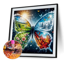 Load image into Gallery viewer, Diamond Painting - Full Round - Four Seasons Butterfly (30*30CM)