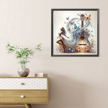 Load image into Gallery viewer, Diamond Painting - Full Round - Elegant Girl With Musical Instrument (30*30CM)