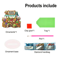 Load image into Gallery viewer, Acrylic Special Shaped Farm Vegetable Stand 5D DIY Diamond Art Tabletop Decor