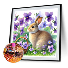 Load image into Gallery viewer, Diamond Painting - Full Round - Rabbit And Flower (40*40CM)