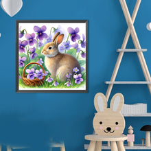 Load image into Gallery viewer, Diamond Painting - Full Round - Rabbit And Flower (40*40CM)
