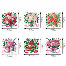 Load image into Gallery viewer, 6Pcs Acrylic Animals Birthday Diamond Painting Fridge Magnet DIY Fridge Stickers