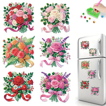 Load image into Gallery viewer, 6Pcs Acrylic Animals Birthday Diamond Painting Fridge Magnet DIY Fridge Stickers