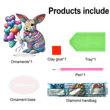 Load image into Gallery viewer, Acrylic Special Shape Cat Desktop Diamond Art Kits Rhinestones Desktop Ornaments