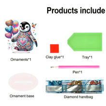 Load image into Gallery viewer, Acrylic Special Shape Cat Desktop Diamond Art Kits Rhinestones Desktop Ornaments