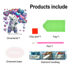 Load image into Gallery viewer, Acrylic Special Shape Cat Desktop Diamond Art Kits Rhinestones Desktop Ornaments