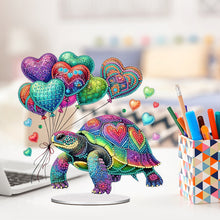 Load image into Gallery viewer, Acrylic Special Shape Cat Desktop Diamond Art Kits Rhinestones Desktop Ornaments