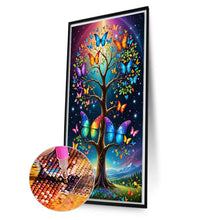 Load image into Gallery viewer, Diamond Painting - Full Round - Butterfly Tree (40*70CM)