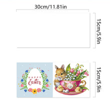 Load image into Gallery viewer, 6Pcs Easter Diamond Drawing Card Diamond Daily Wish Card for Family Friends Gift
