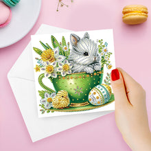 Load image into Gallery viewer, 6Pcs Easter Diamond Drawing Card Diamond Daily Wish Card for Family Friends Gift
