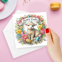 Load image into Gallery viewer, 6Pcs Easter Diamond Drawing Card Diamond Daily Wish Card for Family Friends Gift