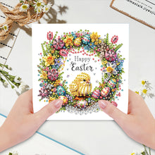 Load image into Gallery viewer, 6Pcs Easter Diamond Drawing Card Diamond Daily Wish Card for Family Friends Gift