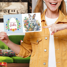 Load image into Gallery viewer, 6Pcs Easter Diamond Drawing Card Diamond Daily Wish Card for Family Friends Gift