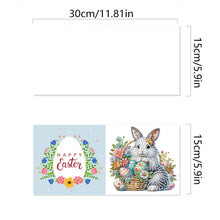 Load image into Gallery viewer, 6Pcs Easter Diamond Drawing Card Diamond Daily Wish Card for Family Friends Gift