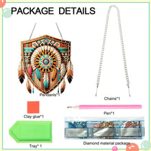 Load image into Gallery viewer, Special Shape Ethnic Style Shield Rhinestone Diamond Art Pendants for Art Crafts