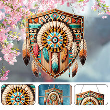 Load image into Gallery viewer, Special Shape Ethnic Style Shield Rhinestone Diamond Art Pendants for Art Crafts