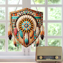 Load image into Gallery viewer, Special Shape Ethnic Style Shield Rhinestone Diamond Art Pendants for Art Crafts