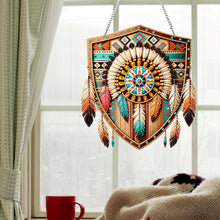 Load image into Gallery viewer, Special Shape Ethnic Style Shield Rhinestone Diamond Art Pendants for Art Crafts