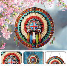 Load image into Gallery viewer, Special Shape Ethnic Style Shield Rhinestone Diamond Art Pendants for Art Crafts