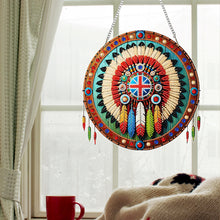 Load image into Gallery viewer, Special Shape Ethnic Style Shield Rhinestone Diamond Art Pendants for Art Crafts