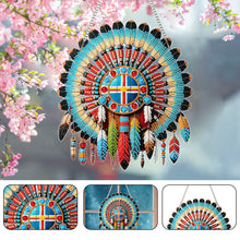 Load image into Gallery viewer, Special Shape Ethnic Style Shield Rhinestone Diamond Art Pendants for Art Crafts