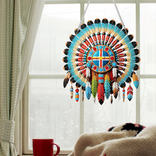 Load image into Gallery viewer, Special Shape Ethnic Style Shield Rhinestone Diamond Art Pendants for Art Crafts