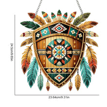 Load image into Gallery viewer, Special Shape Ethnic Style Shield Rhinestone Diamond Art Pendants for Art Crafts