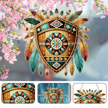 Load image into Gallery viewer, Special Shape Ethnic Style Shield Rhinestone Diamond Art Pendants for Art Crafts
