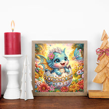 Load image into Gallery viewer, Diamond Painting - Partial Special Shaped - Easter Egg Dinosaur (30*30CM)