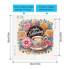 Load image into Gallery viewer, Diamond Painting - Partial Special Shaped - Coffee Dessert (30*30CM)