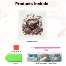 Load image into Gallery viewer, Diamond Painting - Partial Special Shaped - Coffee Dessert (30*30CM)