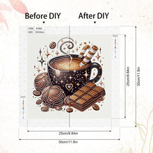 Load image into Gallery viewer, Diamond Painting - Partial Special Shaped - Coffee Dessert (30*30CM)