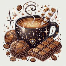 Load image into Gallery viewer, Diamond Painting - Partial Special Shaped - Coffee Dessert (30*30CM)