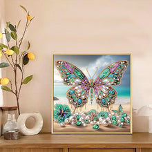 Load image into Gallery viewer, Diamond Painting - Partial Special Shaped - Beach Butterfly (30*30CM)