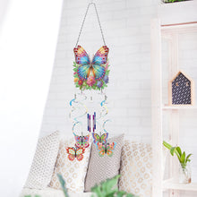 Load image into Gallery viewer, Spring Butterfly Double Sided Diamond Painting Wind Chime for Window Decor