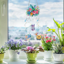 Load image into Gallery viewer, Garden Hummingbird Double Sided Diamond Painting Wind Chime for Window Decor