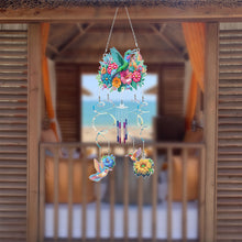 Load image into Gallery viewer, Garden Hummingbird Double Sided Diamond Painting Wind Chime for Window Decor