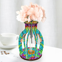 Load image into Gallery viewer, Wood Flower Diamond Painting Flower Vase Diamond Painting Tabletop Ornaments Kit