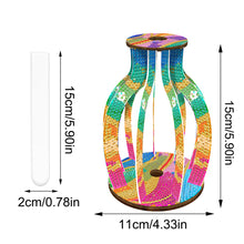 Load image into Gallery viewer, Wood Flower Diamond Painting Flower Vase Diamond Painting Tabletop Ornaments Kit