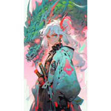 Load image into Gallery viewer, AB Diamond Painting - Full Round - Samurai Girl (40*70CM)