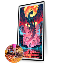 Load image into Gallery viewer, AB Diamond Painting - Full Round - Dragon And Girl (40*70CM)