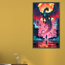 Load image into Gallery viewer, AB Diamond Painting - Full Round - Dragon And Girl (40*70CM)