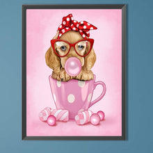 Load image into Gallery viewer, AB Diamond Painting - Full Round - Fashionable Puppy In The Cup (30*40CM)