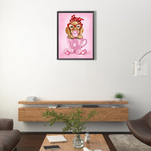 Load image into Gallery viewer, AB Diamond Painting - Full Round - Fashionable Puppy In The Cup (30*40CM)