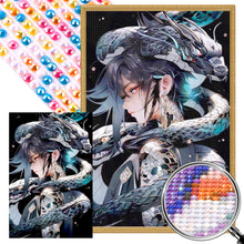 Load image into Gallery viewer, AB Diamond Painting - Full Round - Dragon And Girl (40*60CM)