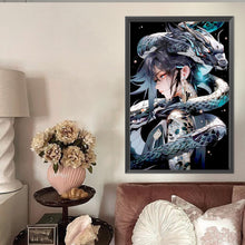 Load image into Gallery viewer, AB Diamond Painting - Full Round - Dragon And Girl (40*60CM)